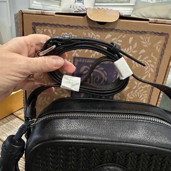 Brighton Ferrara Piana Camera Bag – Black Leather - Picture 3 of 11